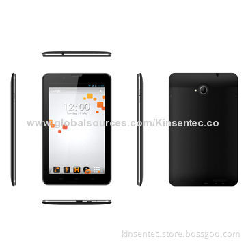 3G Tablet PCs, MTK8382 Quad-core, 1.3GHz, 1/8GB Dual-camera/3G Phone Calling/BT and GPS